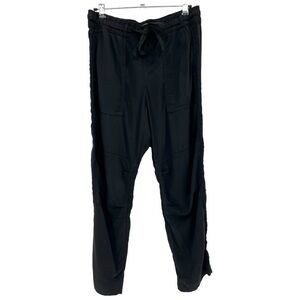 NSF Pull On Drawsting Waist Pant in Black Tencel Rayon Size M